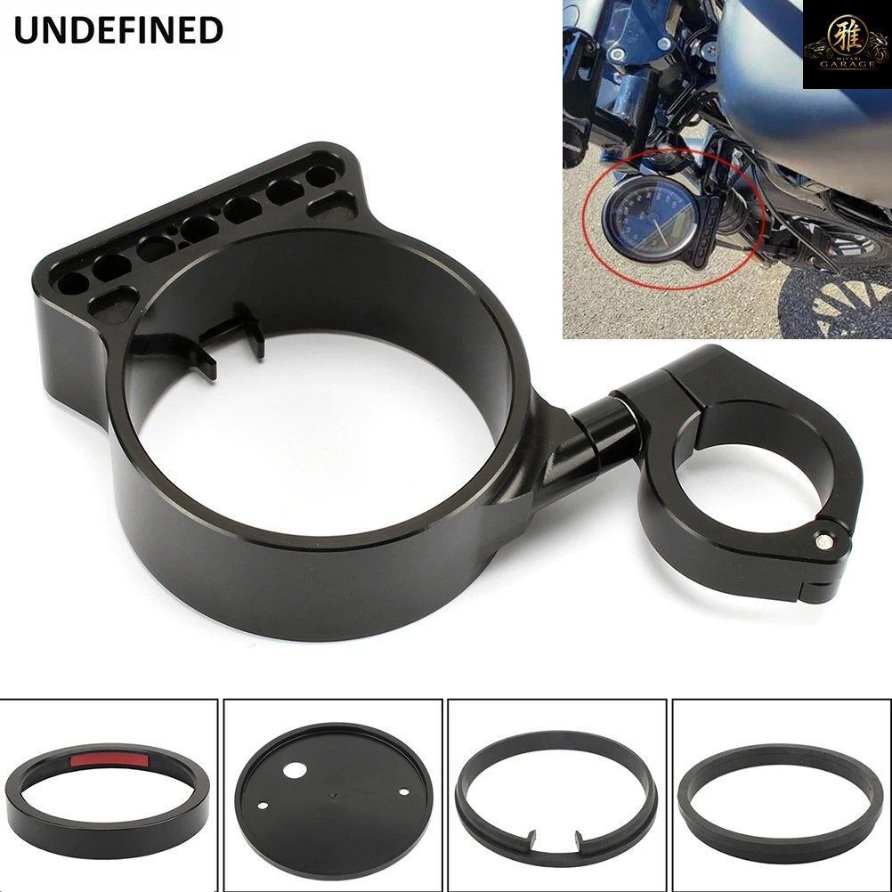 スピードメーターサイドマウントブラケット移設カバーケース 39mm ハーレー スポーツスター 1200 1993-2015 ダイナ ストリートボブ FXD 93-