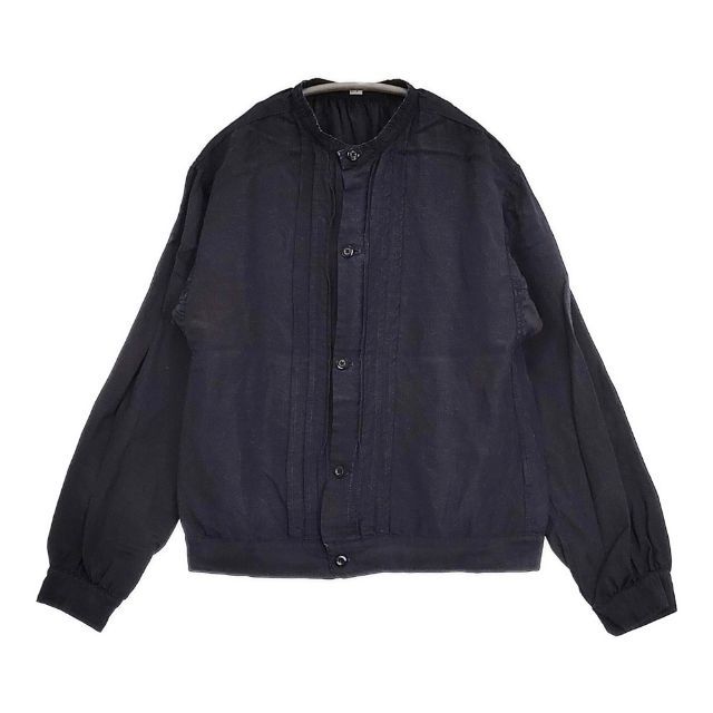 OUTIL VESTE BAYEUX インディゴ シャツブルゾン レーヨンラミー 長袖シャツ ネイビー レディース ウティ【中古】6-0513M∞