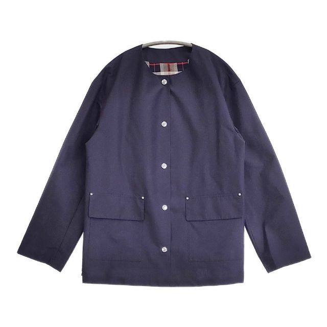 MACKINTOSH PHILOSOPHY レインウェザークロスノーカラーミドルジャケット 定価39600円 H5F05-520-29 ジャケット 24SS ネイビー レディース マッキントッシュフィロソフィー【中古】6-0513M∞