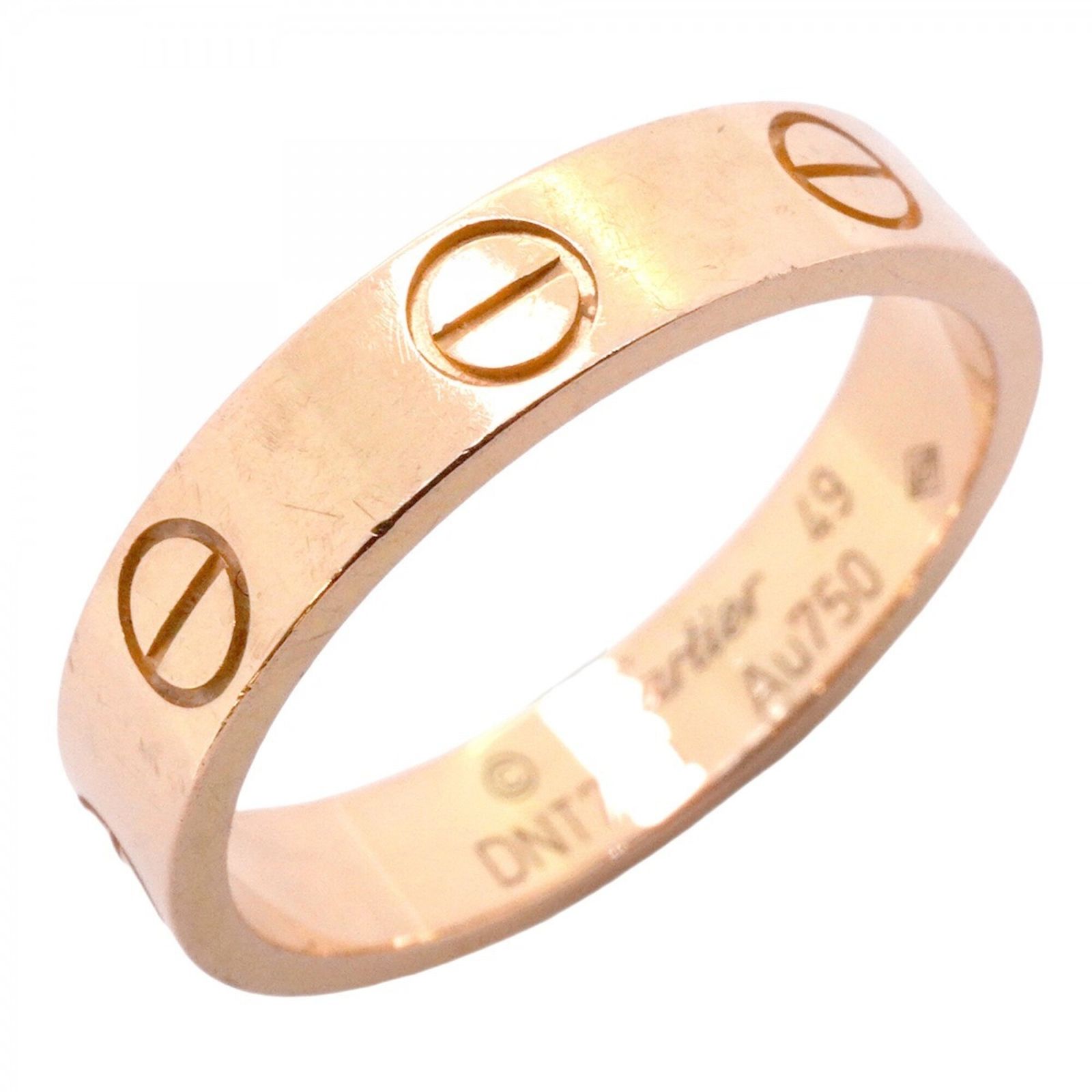 カルティエ(Cartier) カルティエ リング ミニラブ 18KPG ピンクゴールド ＃49レディース P2905396