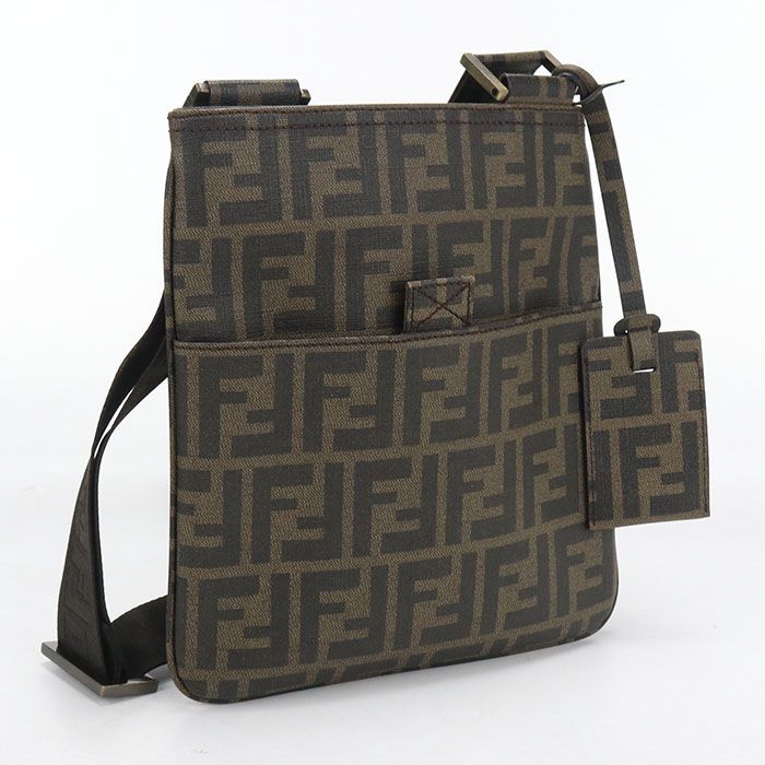 FENDI フェンディ ショルダーバッグ ズッカ 7VA214 斜め掛け ショルダーバッグ PVC【中古】 レディース