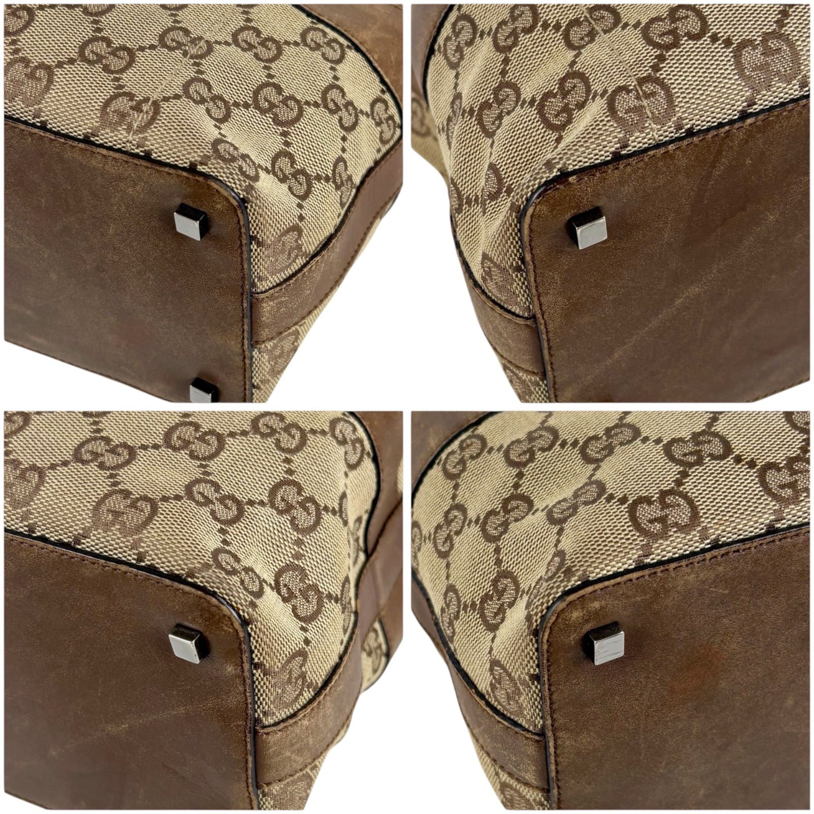 GUCCI グッチ ワンショルダーバッグ ホーボーバッグ ブラウン GG 