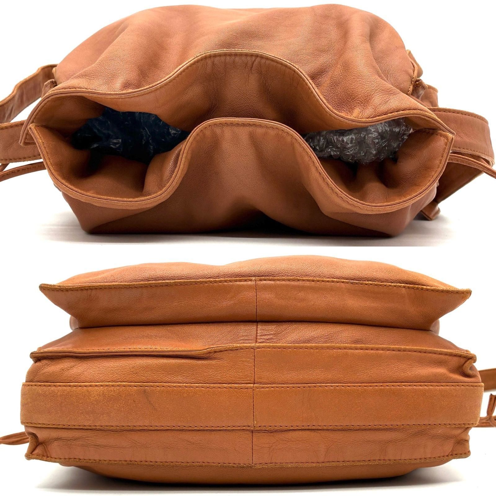 ヴィンテージ LOEWE ロエベ フラメンコ ショルダーバッグ 巾着 斜め 
