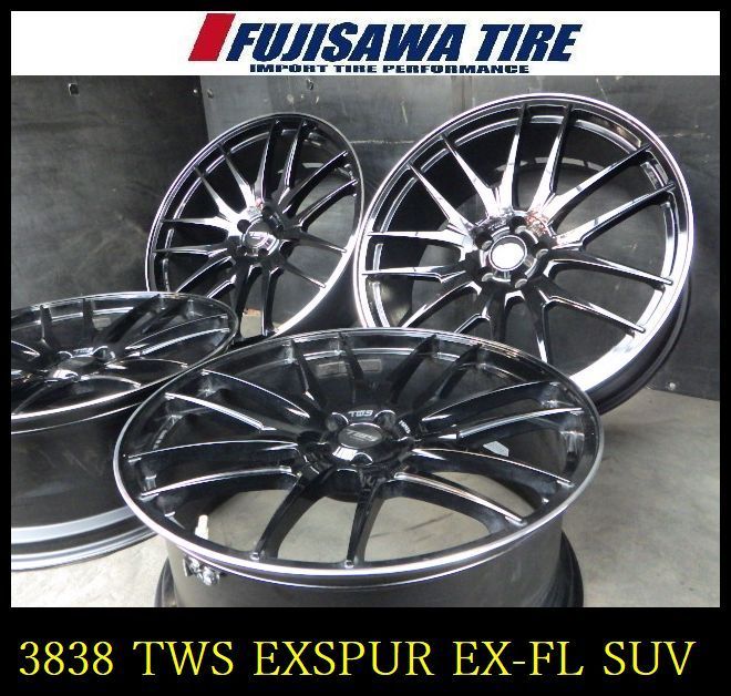 【3838】A送料無料▲TWS EXSPUR EX-FL SUV▲22x9.0J 5穴 114.3 +28▲4本 26103080 108,900円