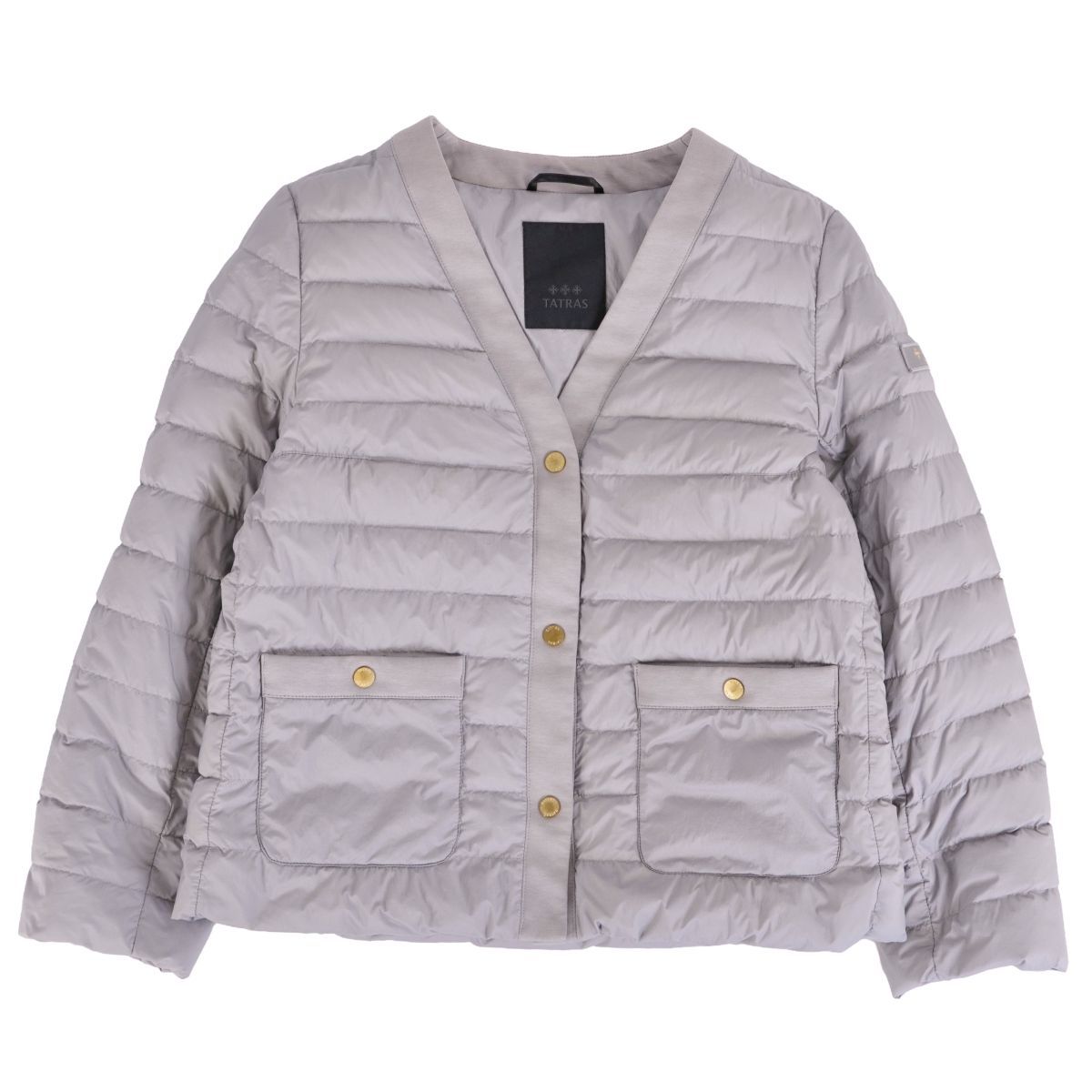 美品 タトラス TATRAS ジャケット ダウンジャケット ノーカラー ナイロン