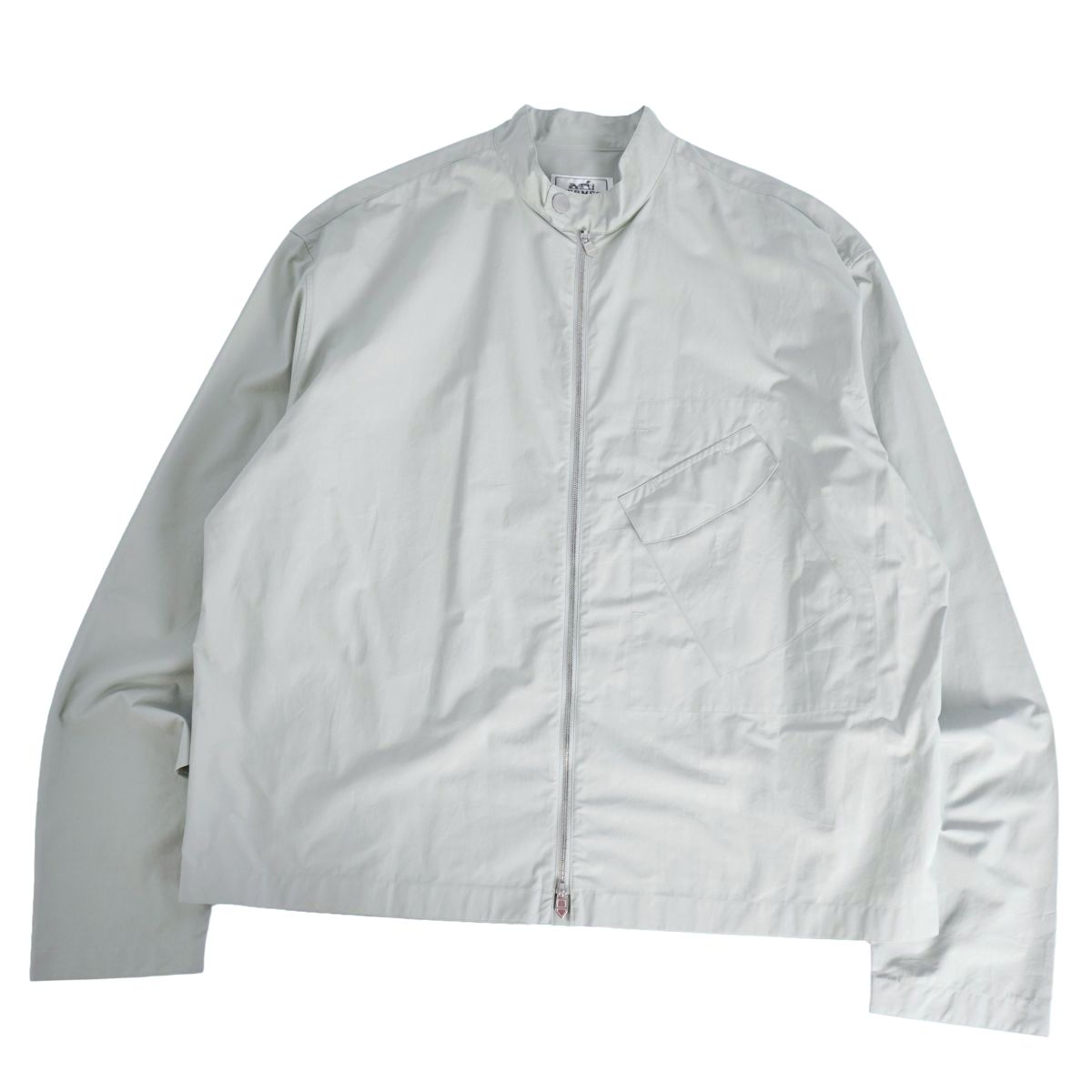 極美品 エルメス HERMES ジャケット ブルゾン ジップアップ セリエボタン スタンドカラー アウター メンズ 39 15 1/2(M) 極美品 エルメス HERMES ジャケット ブルゾン ジップアップ セリエ