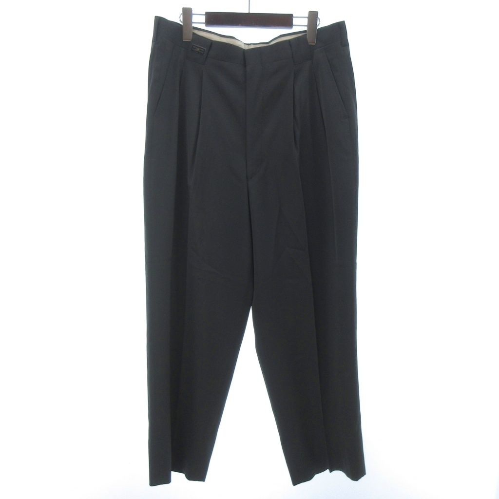 バレンシアガ BALENCIAGA パンツ スラックス ツータック ヴィンテージ グレー系 88