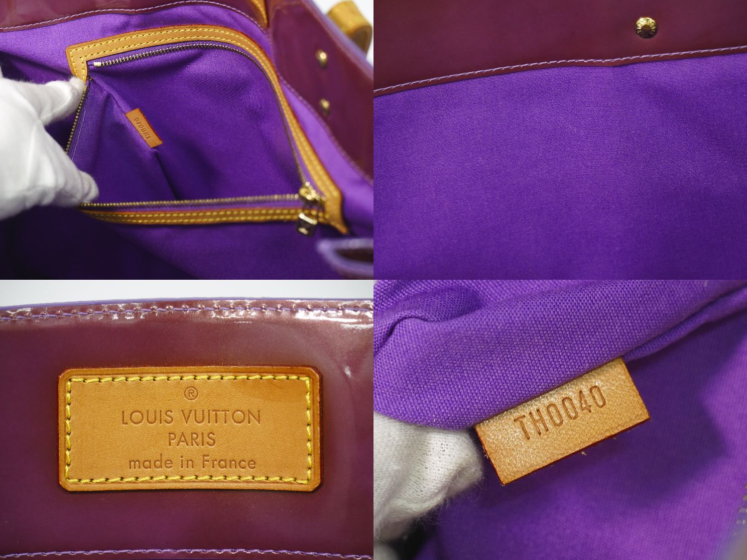 本物 ルイヴィトン LOUIS VUITTON LV リード GM ヴェルニ レザー 