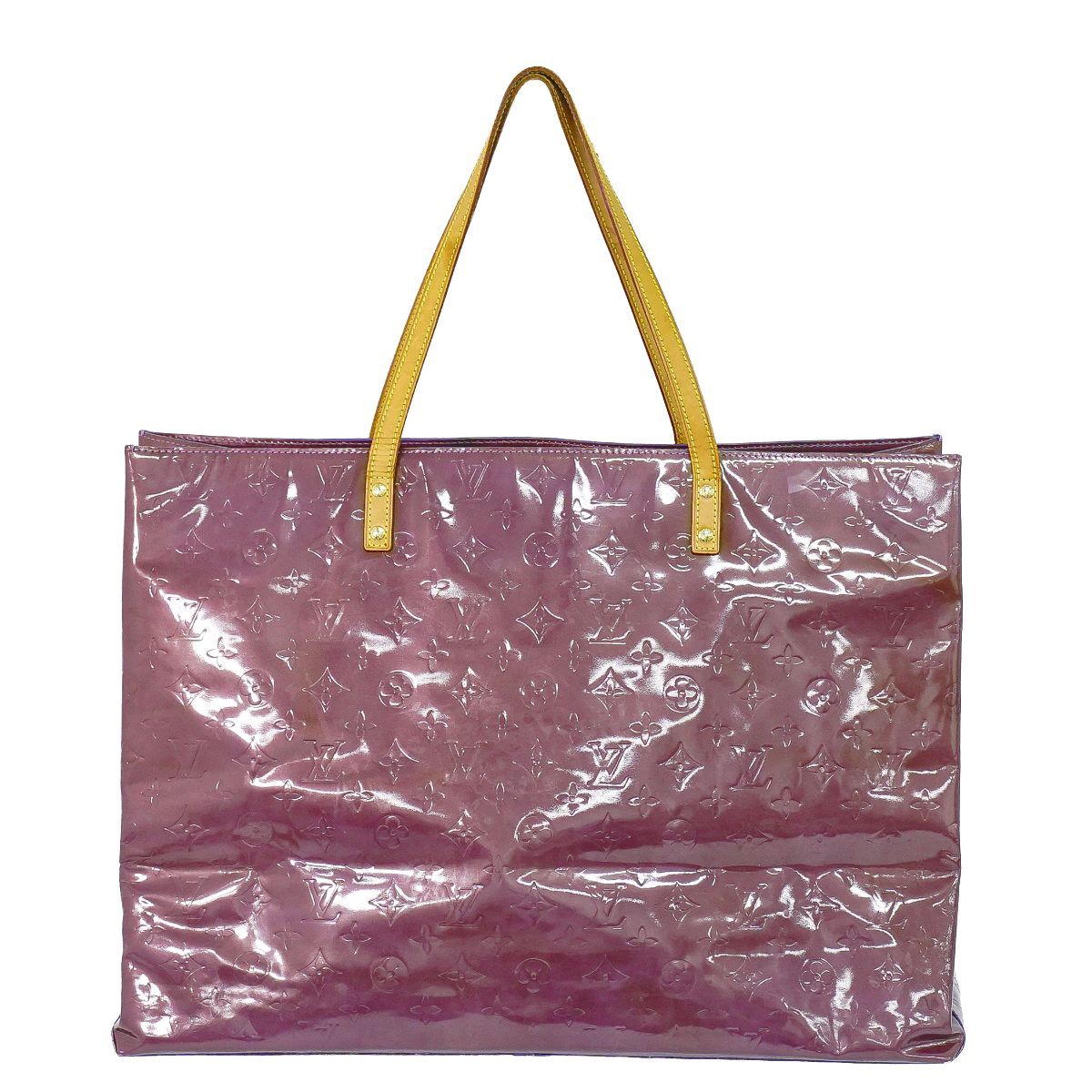本物 ルイヴィトン LOUIS VUITTON LV リード GM ヴェルニ レザー