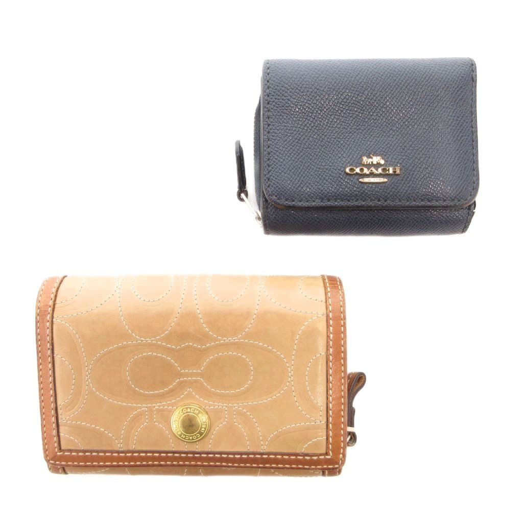 COACH 2つセット コーチ COACH コーチ 財布 COACH メンズ レザー 二つ折り財布 カード トートバッグ