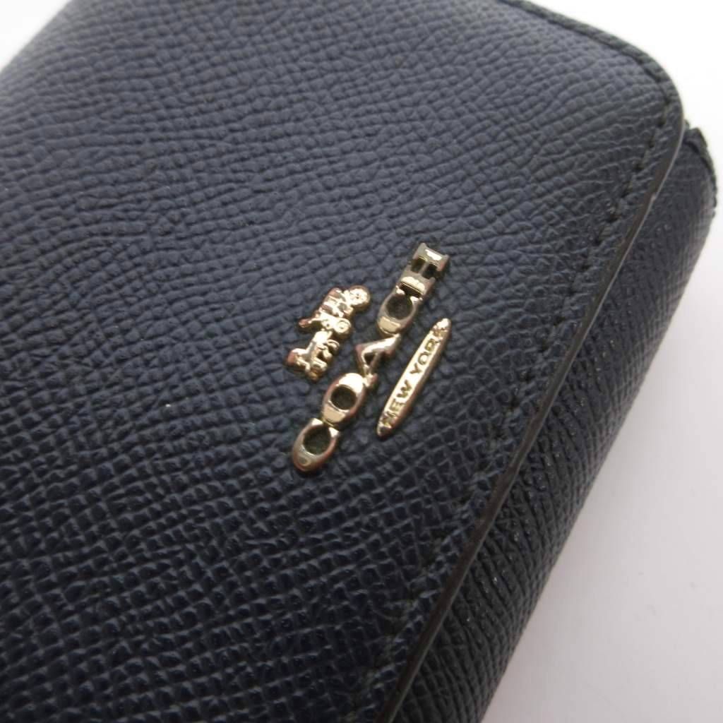 二つ折り財布 COACH コーチ 2つセット COACH 2点セット女性用 型 ベージュ ネイビー 紺 トートバッグ