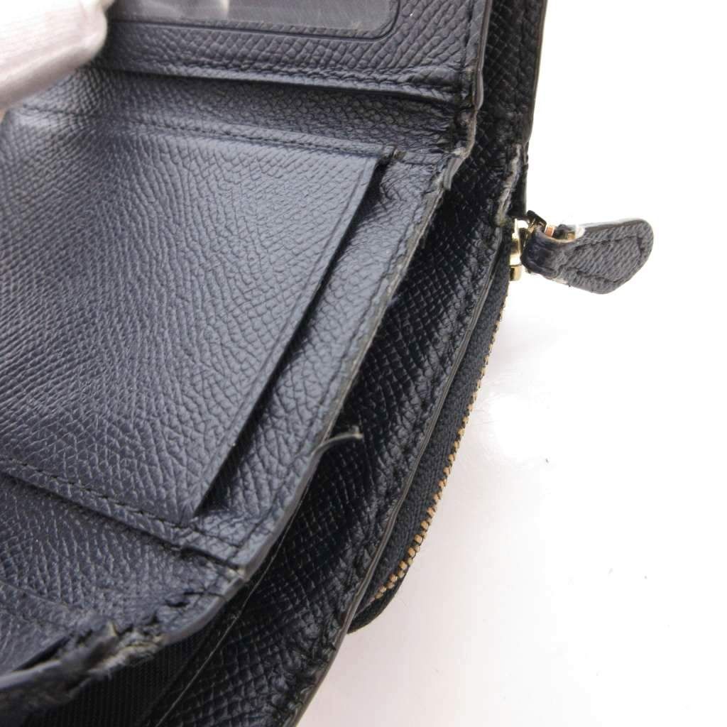 コーチ COACH 二つ折り財布 2点セット女性用 紺 ネイビー ベージュ 型
