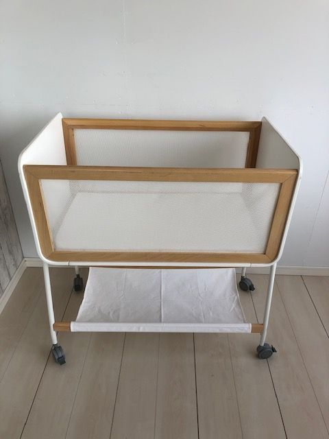 クリーニング済み 説明書付 wagon リリワゴン2 ベビーベッド マット付