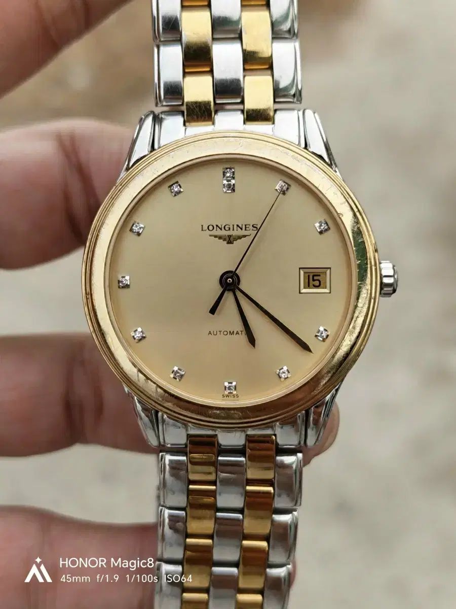 LONGINES オートマチック コンビ ダイヤ 時計 36mm