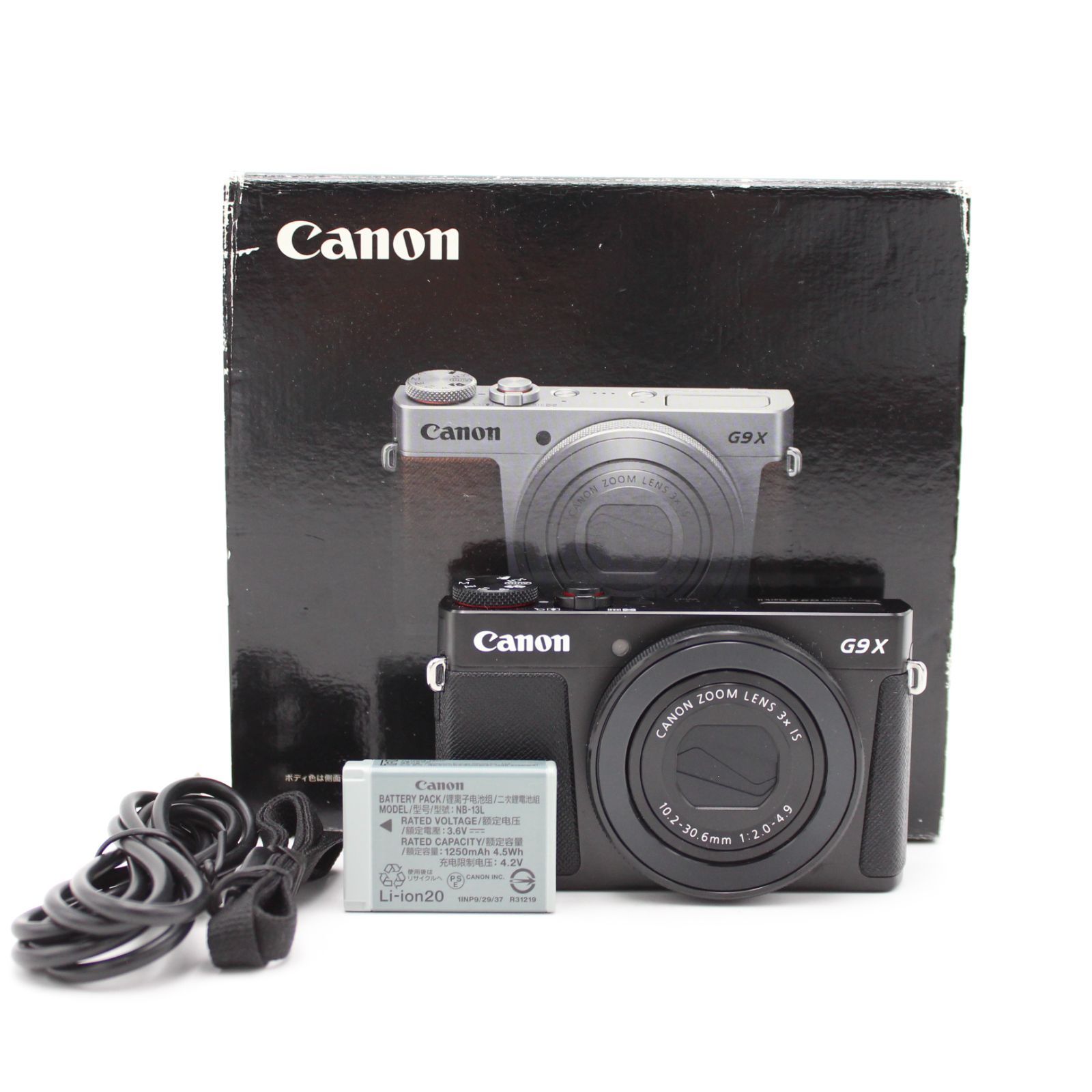■美品■ CANON コンパクトデジタルカメラ PowerShot G9 X Mark II ブラック 1.0型センサー/F2.0レンズ/光学3倍ズーム PSG9XMARKIIBK ♯12622