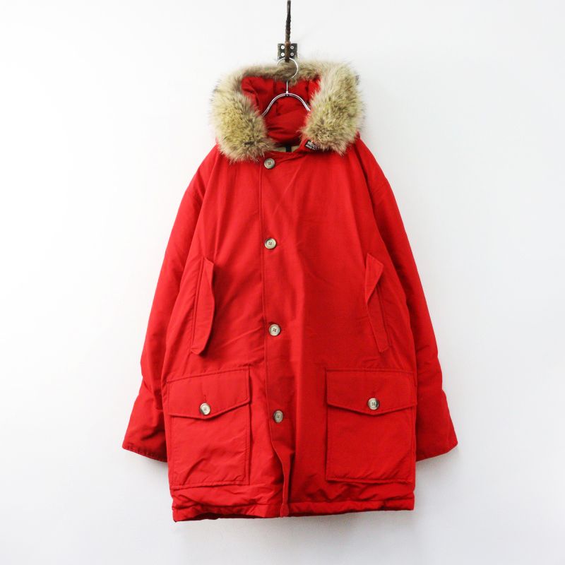 ウールリッチ WOOL RICH アークティックパーカ M■レッド 羽織り アウター ロング ファー ジャケット【2400014969238】