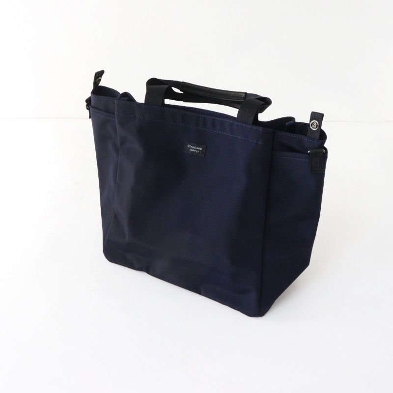 スタンダードサプライ STANDARD SUPPLY SIMPLICITY 2WAY FOLD TOTE 2ウェイフォールドトートバッグ＼ネイビー【2400014981551】