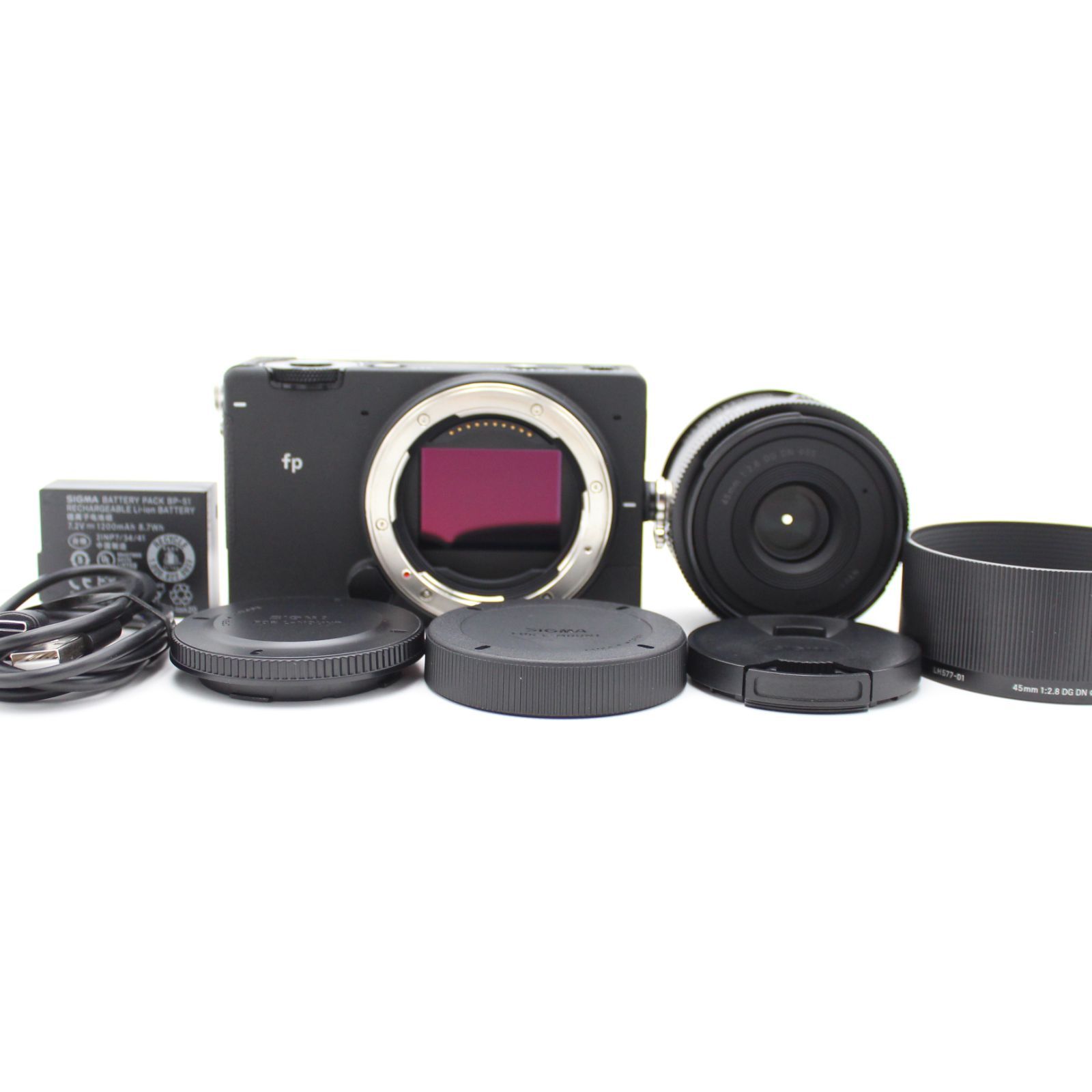 ■ほぼ新品■ SIGMA シグマ フルサイズミラーレス一眼カメラ fp & 45mm F2.8 DG DN kit ♯12718
