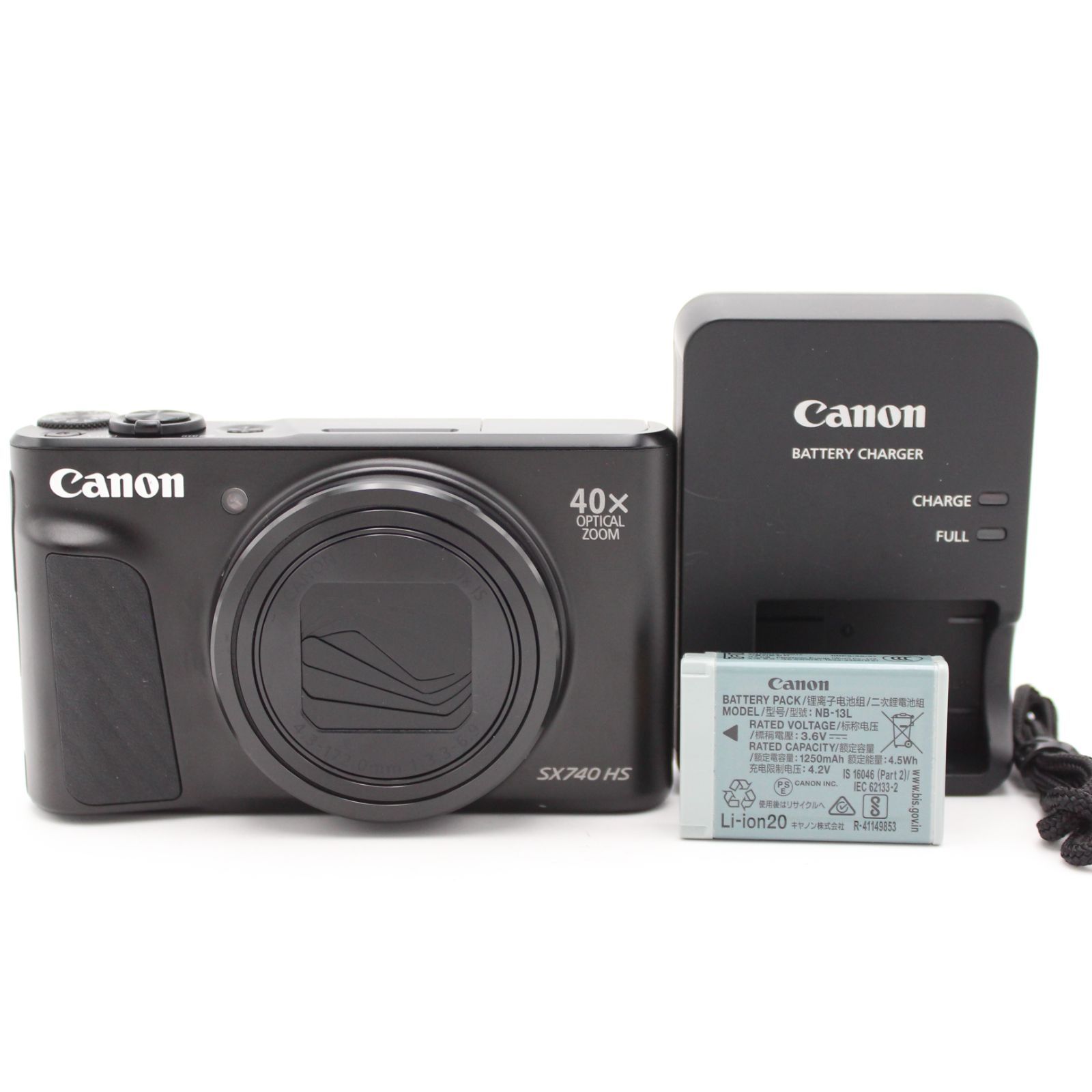 ■美品■ CANON PowerShot SX740 HS ブラック ♯12726