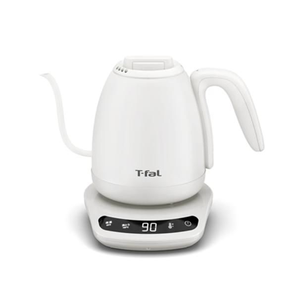 T-Fal（ティファール） 電気ケトル カフェ ロック コントロール 0.8L KO9201JP　ホワイト