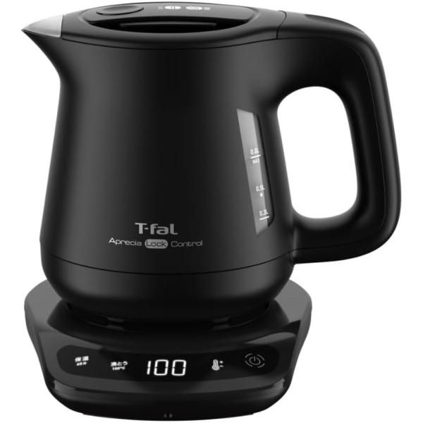T-fal ティファール 電気ケトル アプレシア ロック コントロール ブラック 0.8L KO8608J0