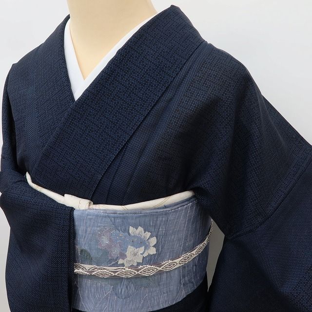 百華❀Y5000◇新品 仕付け糸付 正絹 夏大島 カタス式 7マルキ 手縫い