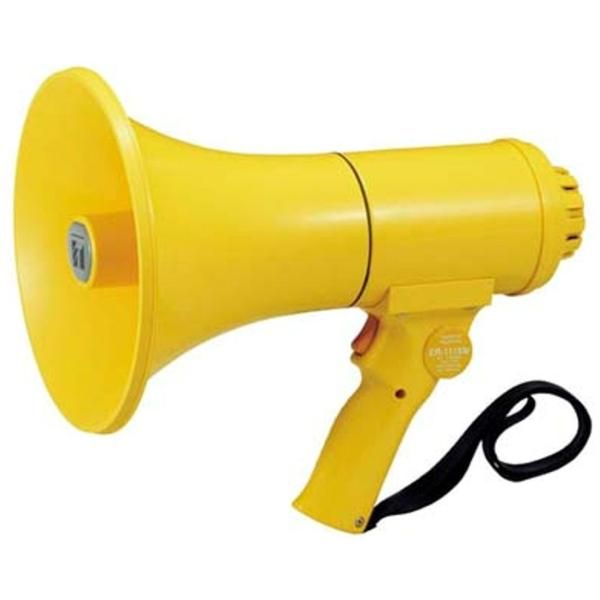 TOA 防滴メガホン(中型) 15W ホイッスル音付き ER-1115W