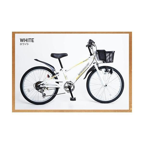 マウンテンバイク 子供用自転車 シマノ製6段変速 22インチ 21テクノロジー(21Technology) KD226(ホワイト)
