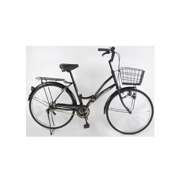 ママチャリ シティサイクル ジェットブラック 24インチ 自転車 折りたたみ自転車 プレゼント 子供乗せ 通勤 通学 安い 人気 おすすめ 送料無料 MC240 12,425円