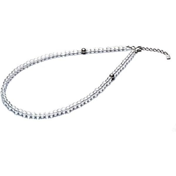 ファイテン phiten ネックレス 水晶ネックレス (5mm) 40cm(+5cmアジャスター) 0515AQ808051