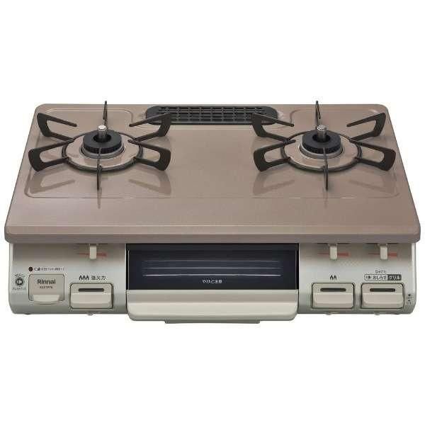 リンナイ ガステーブル 片面焼き 水なしグリル 左強火力 プロパンガス用 KG67PPKL LP