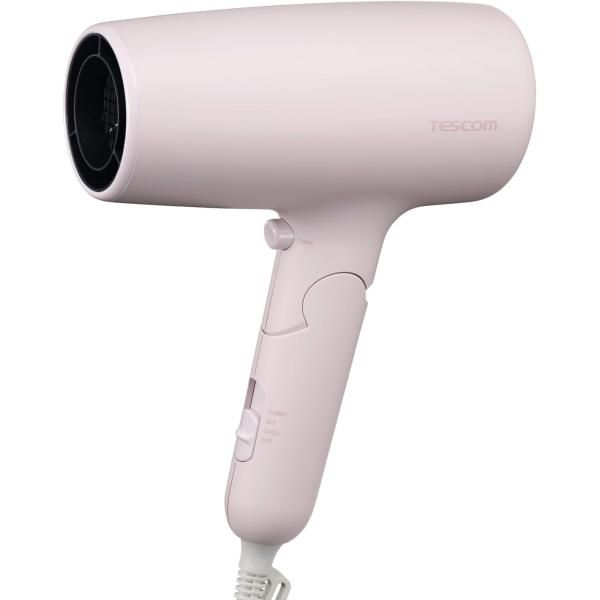 テスコム (TESCOM) ドライヤー マイナスイオン 大風量 速乾 軽量 ケアモード搭載 ラク抜きプラグ コード長1.7m ピンク TD461A-P