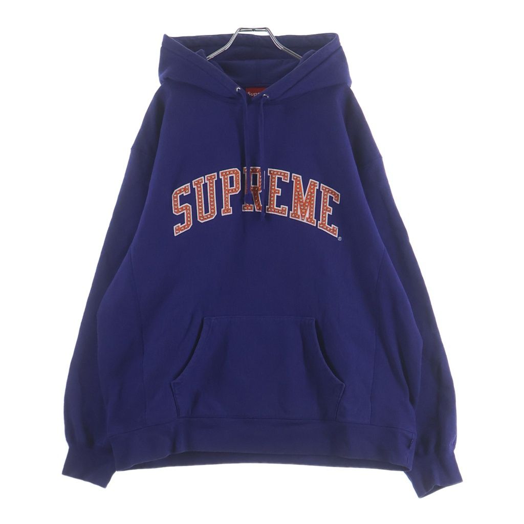 SUPREME (シュプリーム) 21SS Hearts Arc Hooded Sweatshirt ハートアーチロゴ プルオーバーパーカー スウェットフーディ パープル