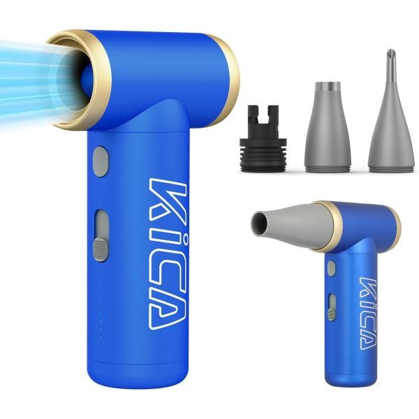 FeiyuTech KiCA Jet Fan 2S エアーブロワー 電動エアーダスター ミニエアガン USB-C充電式 軽量 KC42019 ブルー