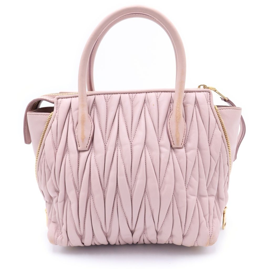 miumiu (ミュウミュウ) マテラッセ 2WAYハンドバッグ ショルダーバッグ 