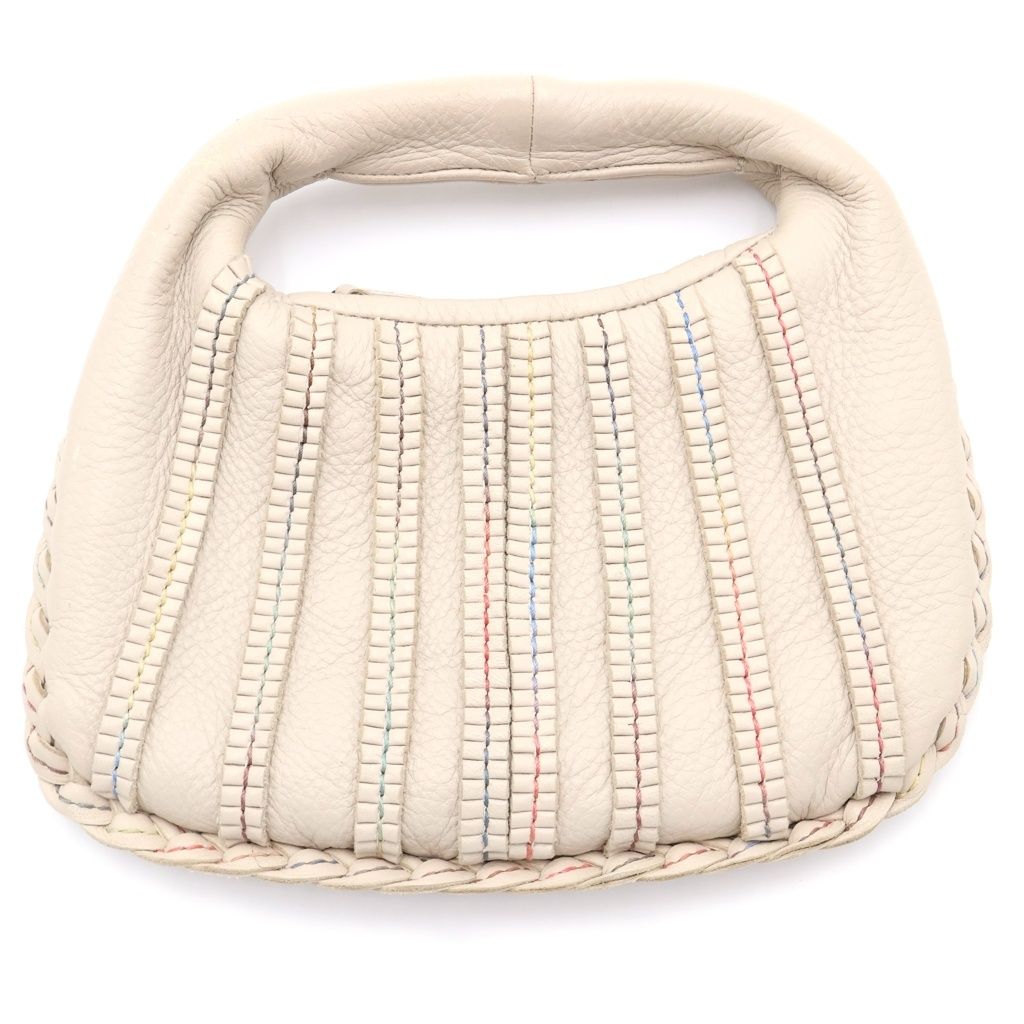 BOTTEGA VENETA (ボッテガヴェネタ) ミニホーボー ハンドバッグ アイボリー レザー