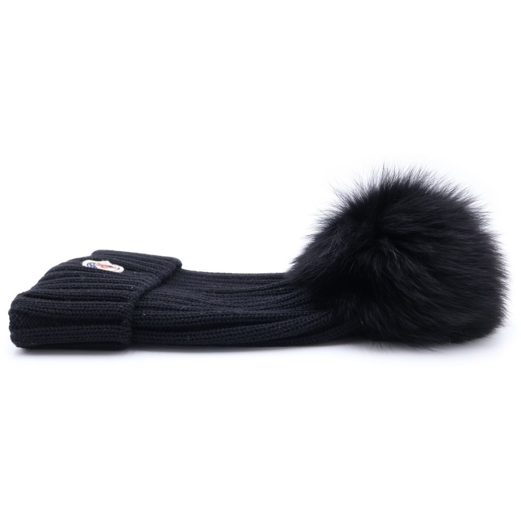 MONCLER (モンクレール) 19AW ワッペンロゴ ウール ニットキャップ