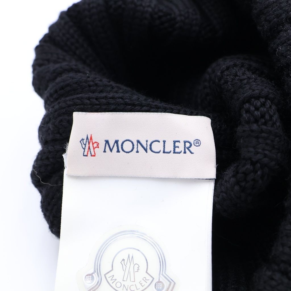 MONCLER (モンクレール) 19AW ワッペンロゴ ウール ニットキャップ