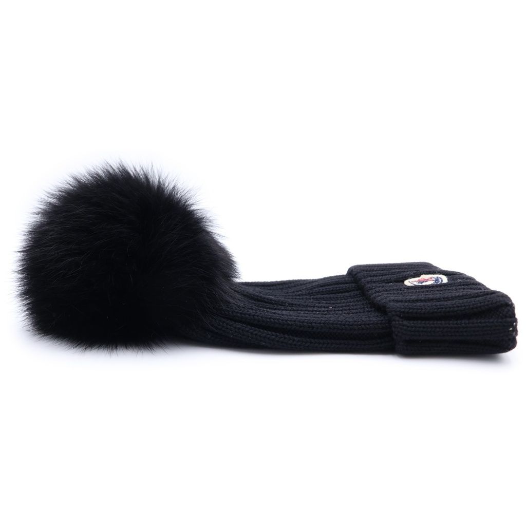 MONCLER (モンクレール) 19AW ワッペンロゴ ウール ニットキャップ