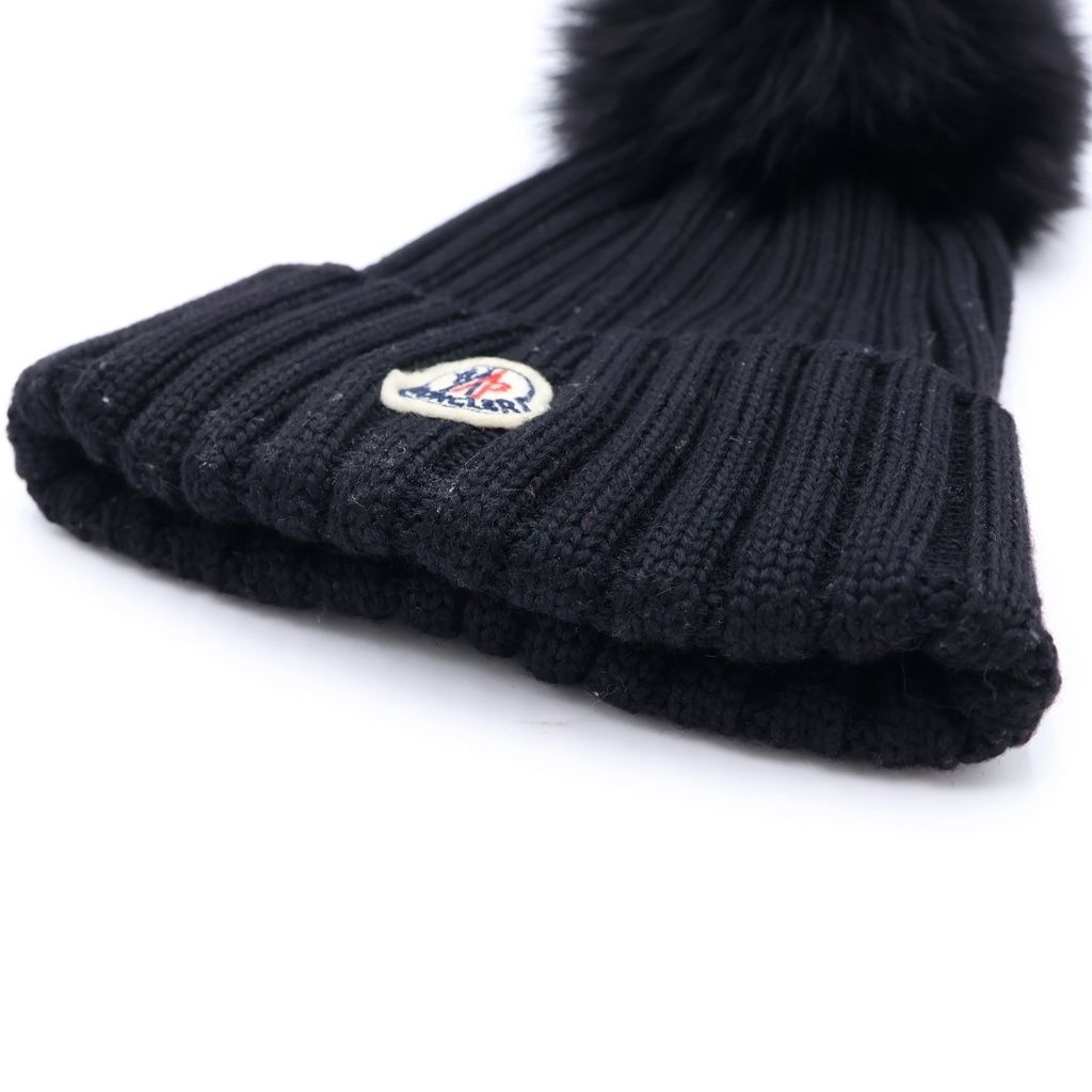 MONCLER (モンクレール) 19AW ワッペンロゴ ウール ニットキャップ