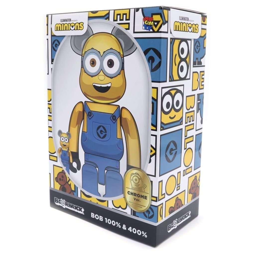 BE@RBRICK (ベアブリック) MEDICOM TOY KEVIN Chrome Ver. ミニオン 
