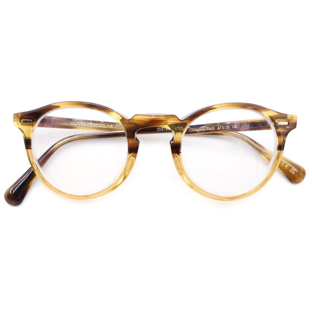 OLIVER PEOPLES (オリバーピープルズ) Gregory Peck グレゴリーペック ウエリントン サングラス 眼鏡 アイウェア ブラウン OV5186