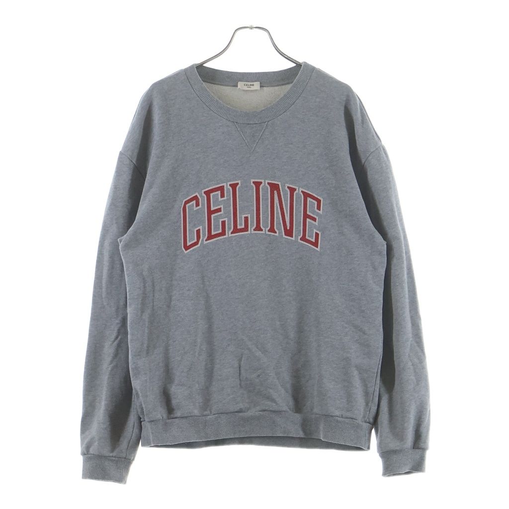 CELINE (セリーヌ) フロントロゴ スウェット グレー L