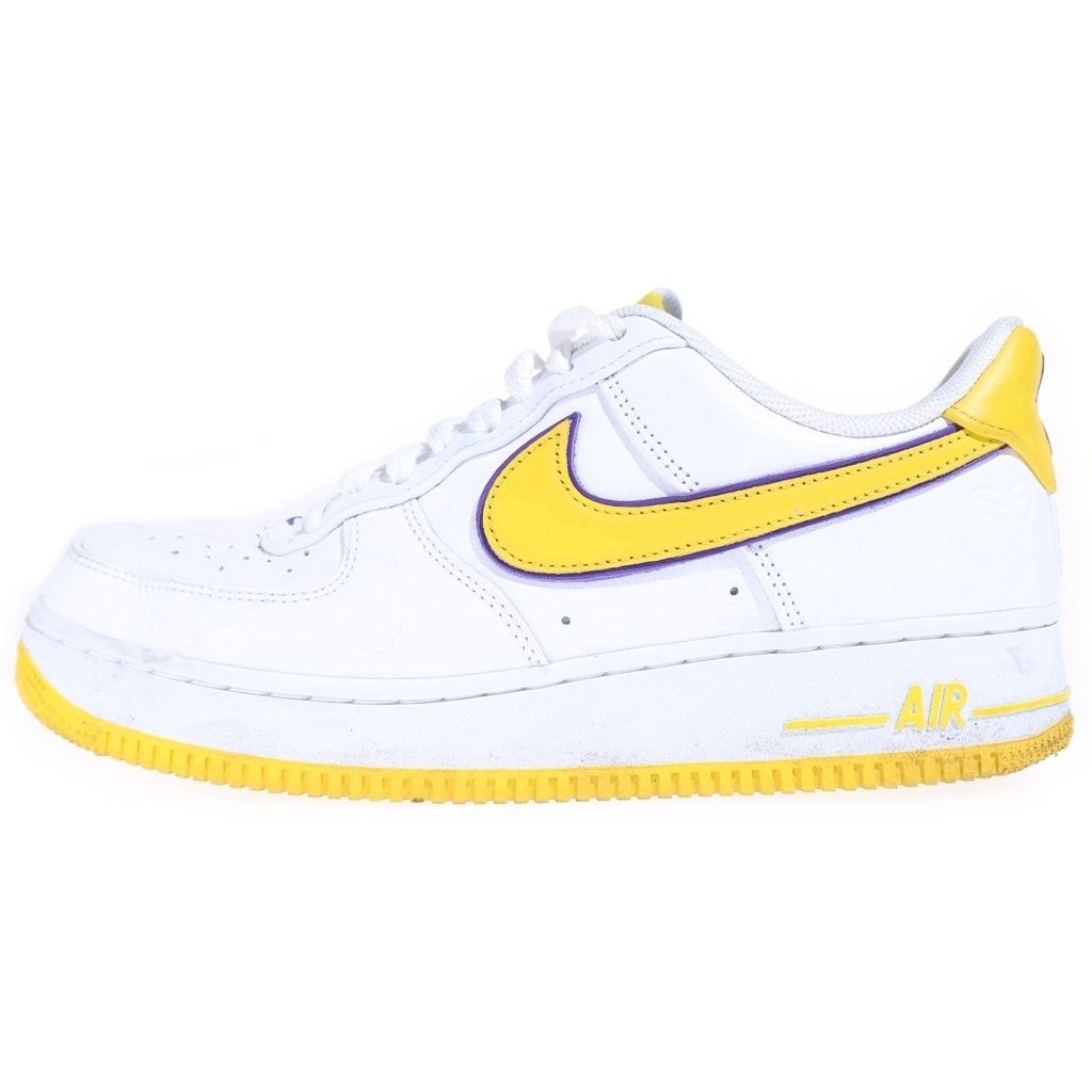 NIKE (ナイキ) Air Force 1 Low Retro QS KB エアフォース1ロー レトロ クイックストライク コービー・ブライアント ホワイト/イエロー/パープル US9/27cm FZ1151-100