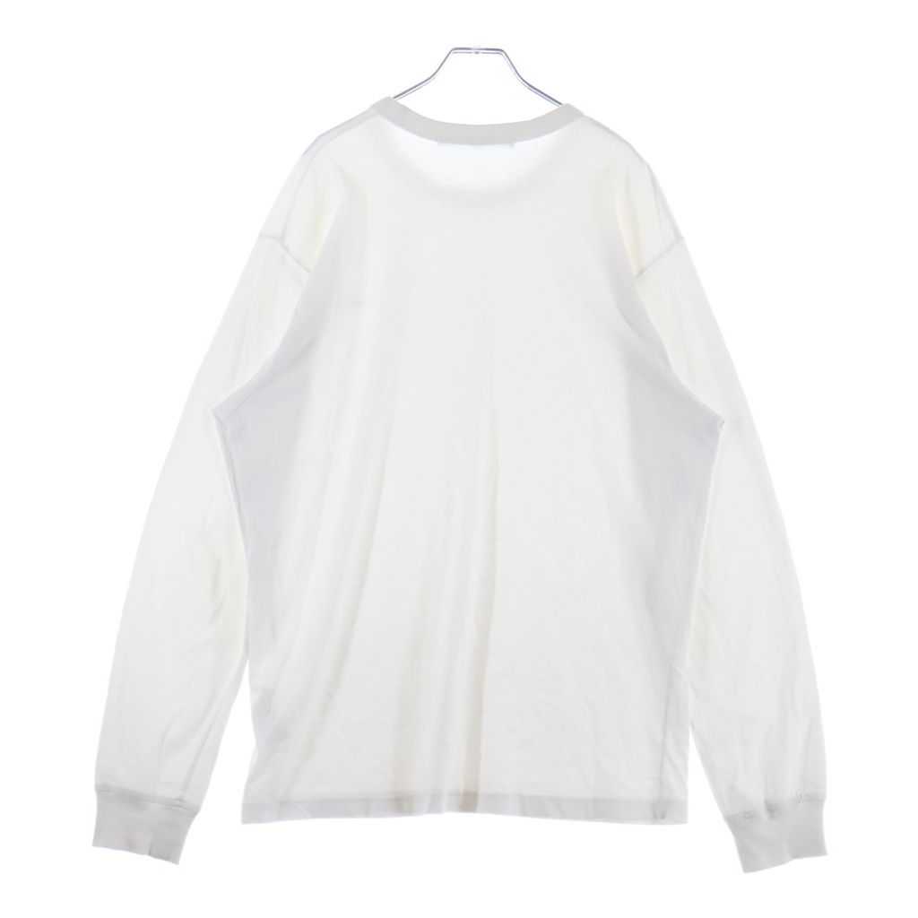 alexanderwang ホワイト長袖Tシャツ ALEXANDER WANG (アレキサンダーワン) ワンポイントロゴ クルーネック