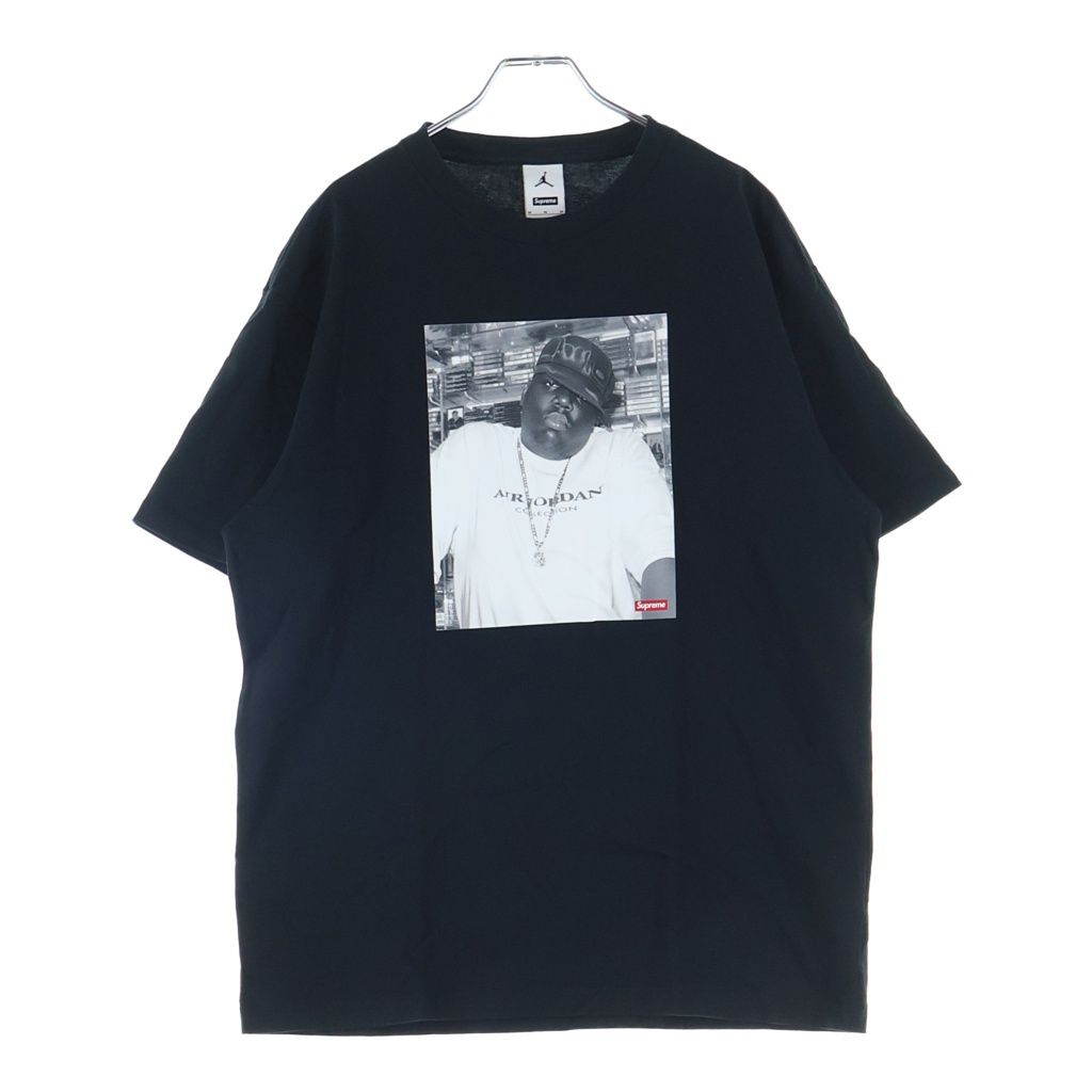 SUPREME (シュプリーム) 24AW ×JORDAN Biggie S/S Top ジョーダン ビギー プリント クルーネック半袖Tシャツカットソー ブラック HJ8385-010