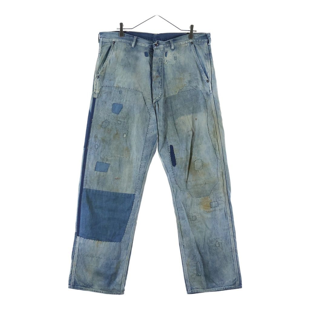 SAINT MICHAEL (セントマイケル) 25AW PAINTER DAMAGE PANTS ペインターダメージデニムパンツ インディゴ SM-HR1-0000-085