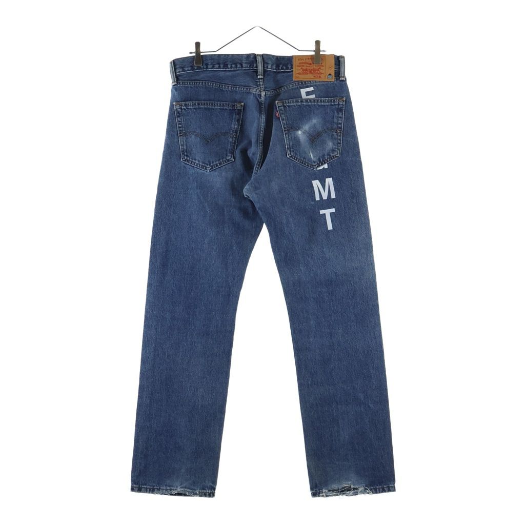 Levi's (リーバイス) ×DOVER STREET MARKET ×FRAGMENT DESIGN 505 VINTAGE DENIM JEANS 両面プリント ジップフライデニムパンツ ジーンズ S110794