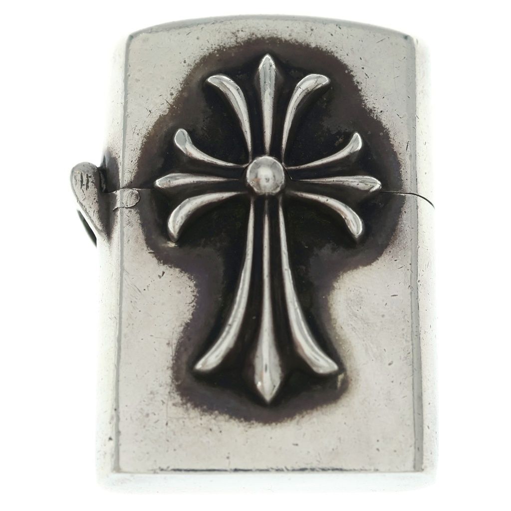 CHROME HEARTS (クロムハーツ) ZIPPO LIGHTERZ-V1 V1スモール CHクロス ジッポライター シルバー BCA398