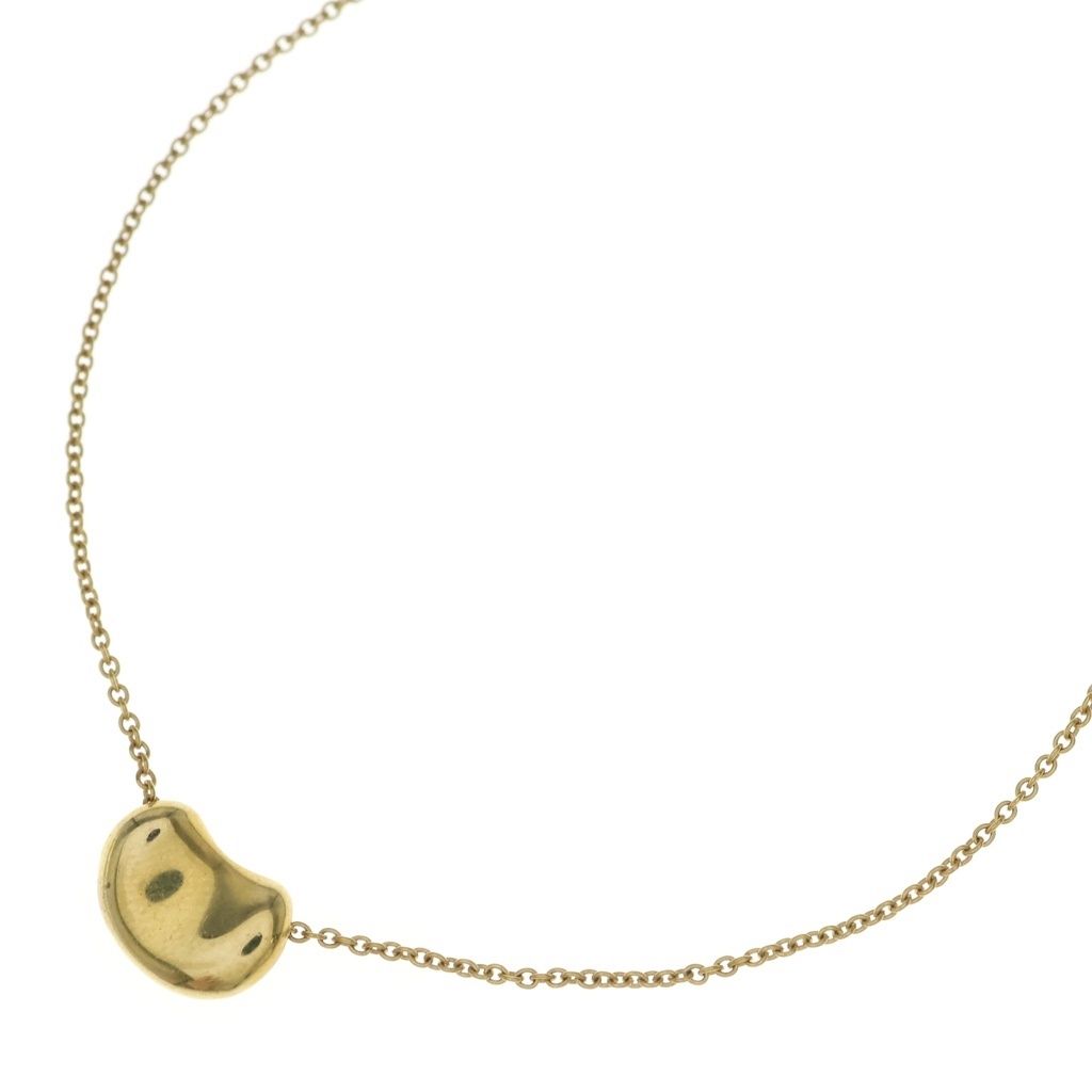 TIFFANY & Co. (ティファニー) エルサペレッティ ビーン ネックレス Au750 K18 PG ピンクゴールド